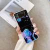 Креативный чехол для телефона с узором 'Черная Звездная Пыль' для Samsung Galaxy Z Flip 7 Flip 6 5 4 3 Складная крышка для Z Flip7 Flip5 Fundas