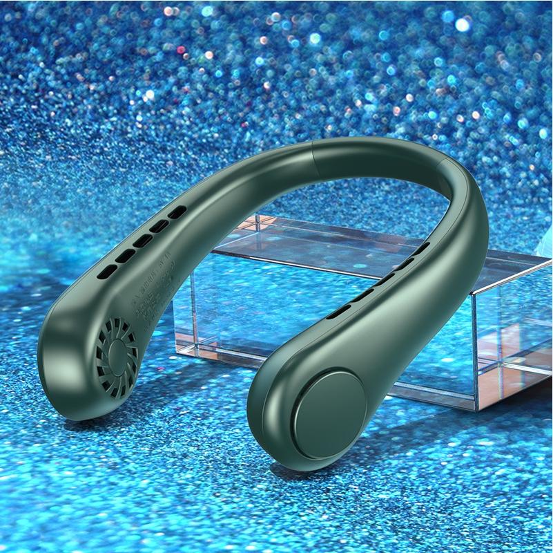 Мини-вентилятор для шеи Портативный безлопастной подвесной шейный перезаряжаемый воздушный охладитель Мини-летний спортивный вентилятор