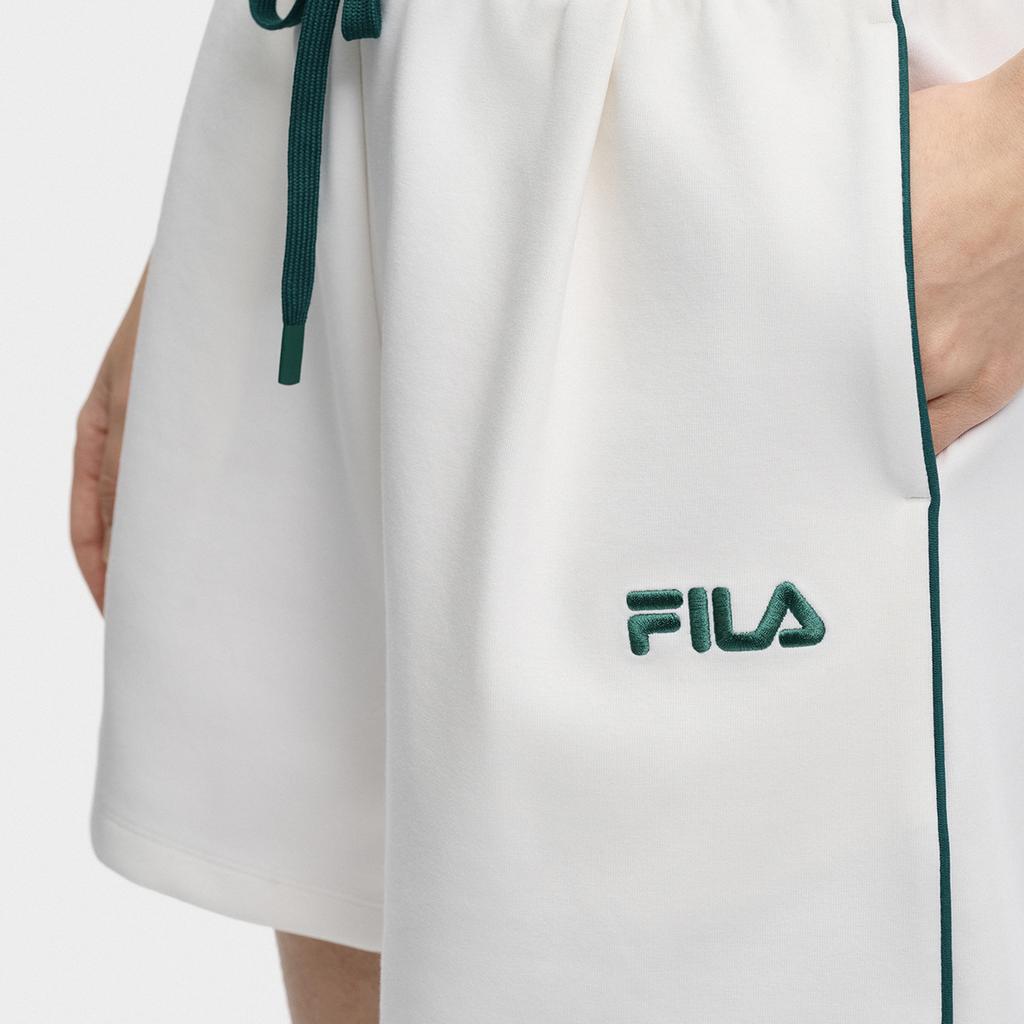 Fila Оригинальные Модные Классические Простые Ретро Спортивные Универсальные Удобные Свободные Повседневные Шорты Женские шорты Облако-Гриб-Белый F51W629601FWT