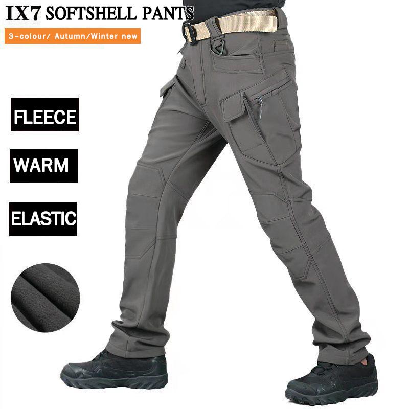 Мужские водонепроницаемые походные тактические брюки для рыбалки, походные боевые брюки, толстые