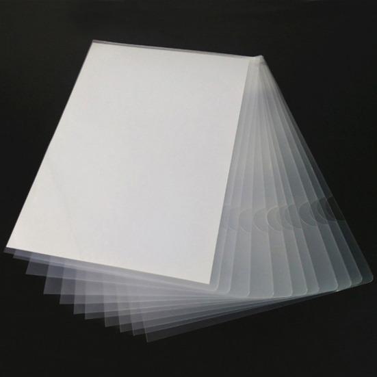 30 шт. Прозрачные папки для файлов формата А4, размера Letter, прозрачные L-образные папки для документов, пластиковые конверты для бумаги для офисных и школьных принадлежностей