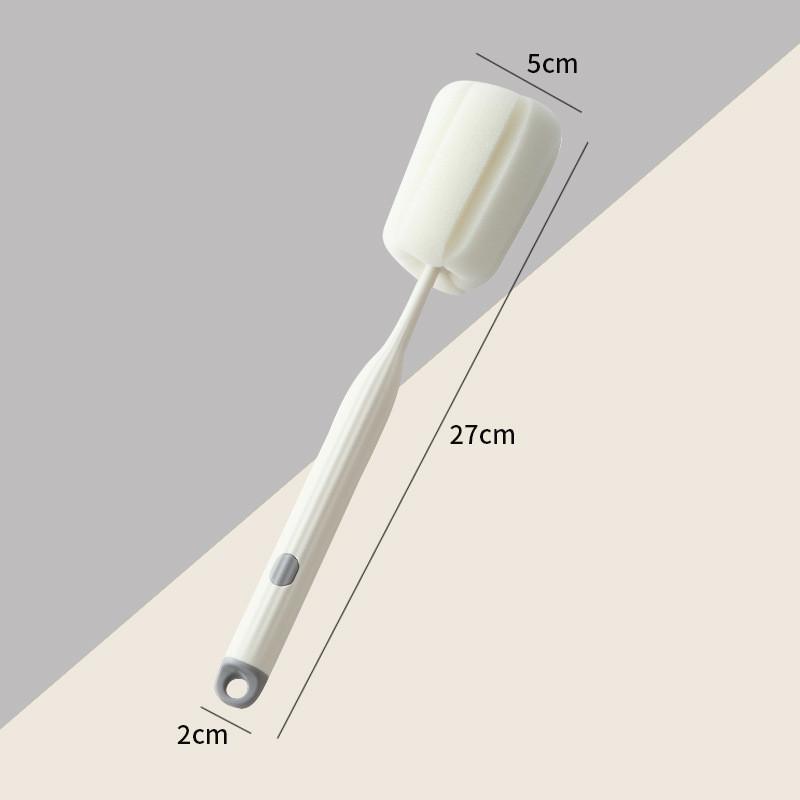 Household Sponge Cup Brush With Handle For Efficient Cleaning Of Drinking Vessels