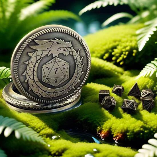 Мини-набор игральных костей DND, чехол для карманных часов с гравировкой дракона и 7 многогранными металлическими игральными костями DND, набор игральных костей в стиле ретро для настольных игр