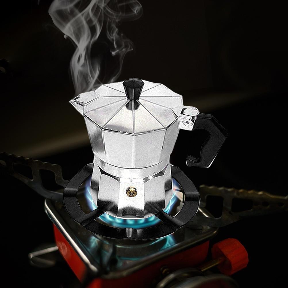 Подставка для кофейника Moka Pot, стальной держатель для кофейника, газовая плита, опорное кольцо, решетка для газовой плиты, кухонная стойка