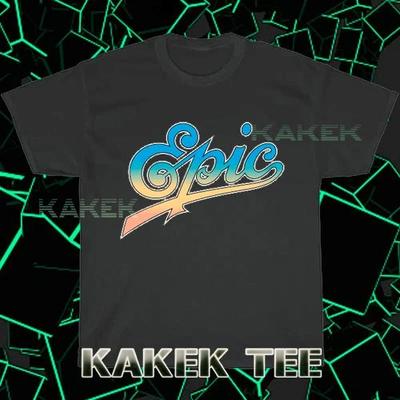 Новая Футболка Epic Records С Логотипом Американская Футболка Смешная Размер от S до 5XL