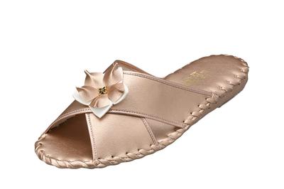 Панси 9500 Удобные домашние тапочки (Женский) (M/23-23.5см, Золотой)