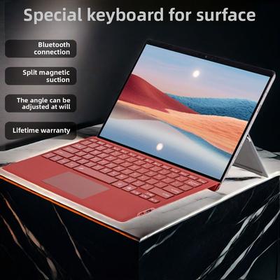 Bluetooth-клавиатура для Microsoft Surface Pro 8 7 3 4 5 Беспроводная магнитная клавиатура GO Bluetooth с подсветкой