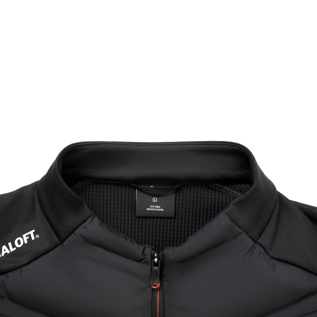 Li Ning Беговая серия Приталенный жилет с логотипом и воротником-стойкой Мужские жилеты AMMV023-1