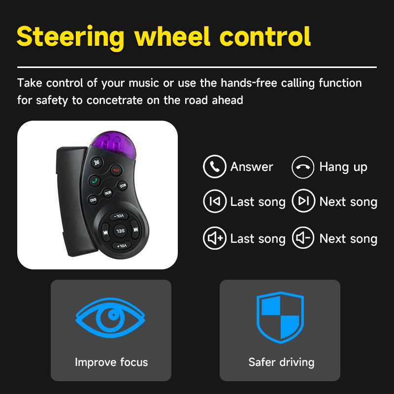 7-дюймовый автомобильный радиоприемник 1 Din MP5 Carplay Android Auto HD Autoradio Multimedia Player Car Stereo Bluetooth USB FM Universal NO 2Din