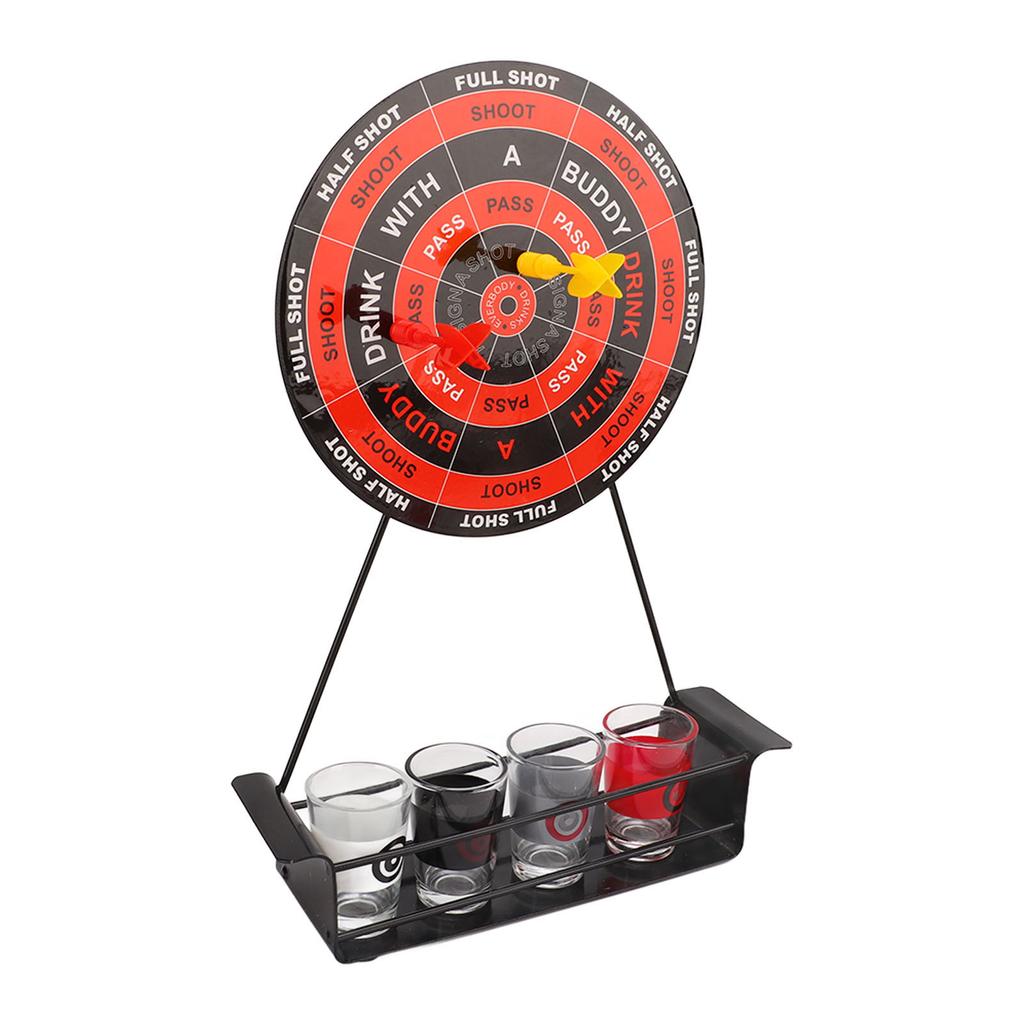 Мини Набор для игры в дартс для питья Магнитная игра для питья Дартс Винный набор со стеклянными стопками Большой дартс