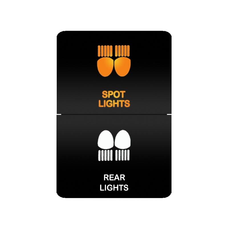 Car Push Switch Dual ON OFF Button Led Bar Roof Lights Fog Spot Driving Lights Button For Toyota 4Runner Hilux RAV4 Prado Camry