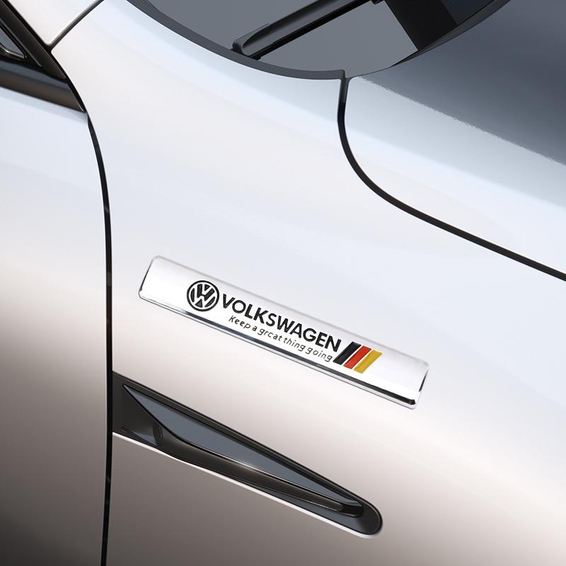 3D For Volkswagen Adhesive Emblem Rear Trunk Badge Fender Sticker Body Decal For VW Jetta golf 8 Tiguan Beetle POLO CC EOS GTI zg9
