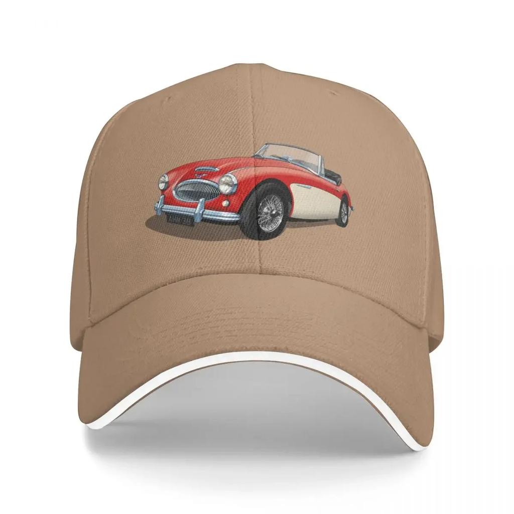 Austin Healey 3000 Mk3 in Tartan Red and white Baseball Cap Thermal Visor Beach Bag Mountaineering Anime Caps For Women Unisex's