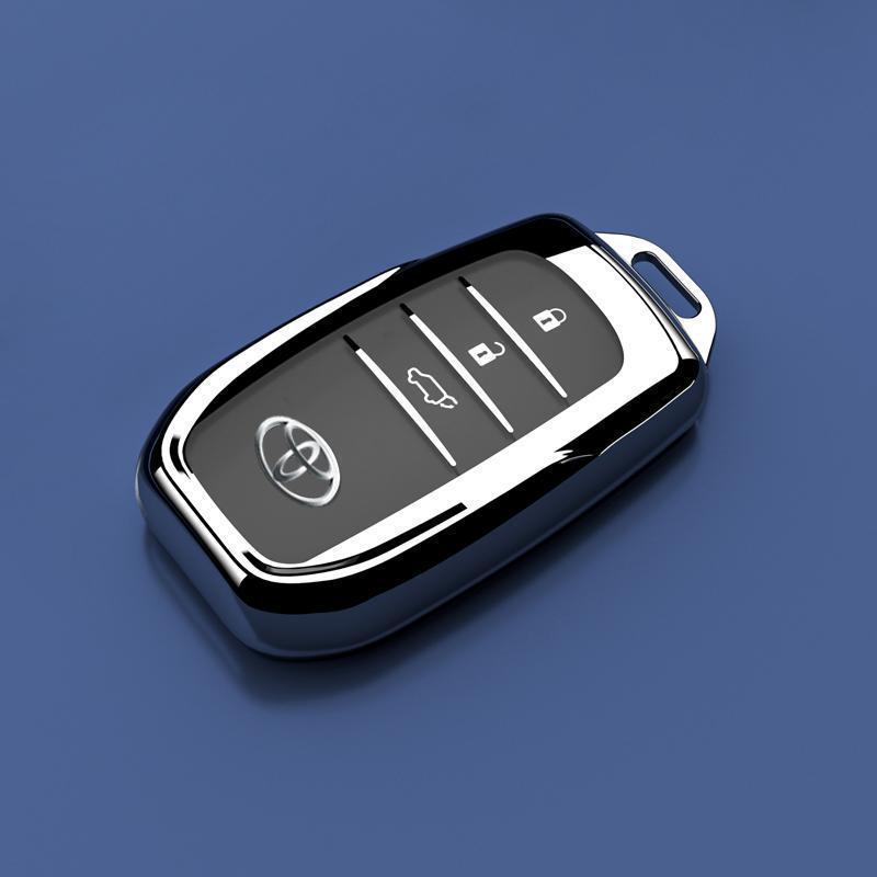 Чехол для ключа Toyota Levin: Гибридный корпус автомобиля с двумя двигателями для моделей 2024-2025 гг. - Защита с замком-ключом для мужчин