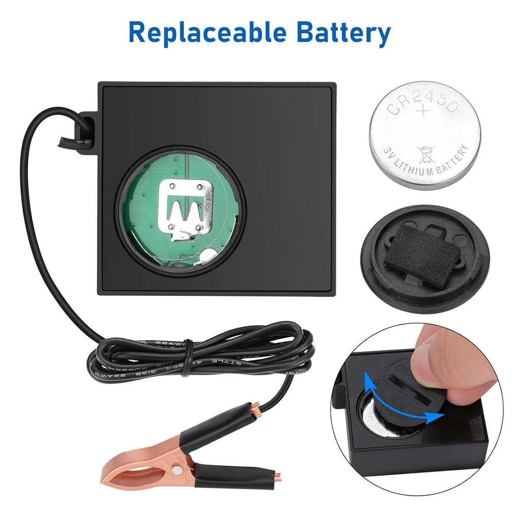 Linkstyle Small Engine Tachometer, Digital Tachometer Tach Gauge Reset Function Equipped with Clip, Inductive Hour Meter for 2 Stroke 4 Stroke Small