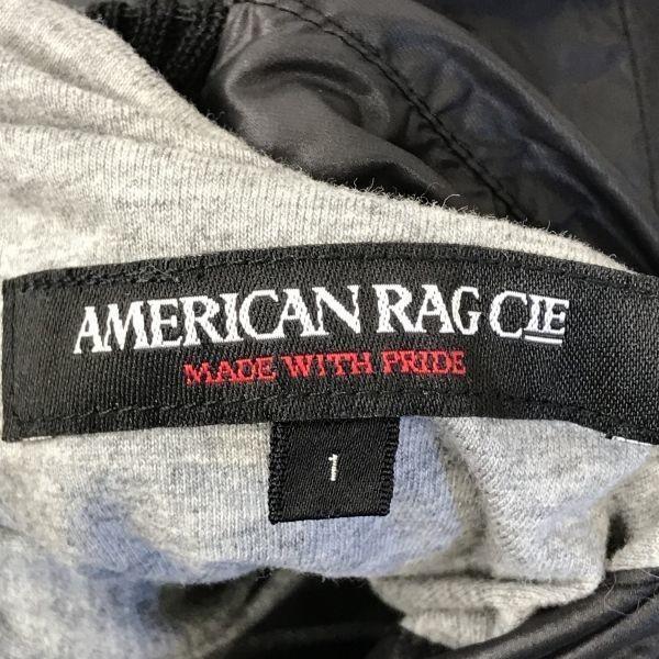 American Rag Cie Хлопок Нейлон Двусторонний Парка Блузон Верхняя одежда 1 Мужской S Черный Серый(ИСПОЛЬЗОВАЛ)