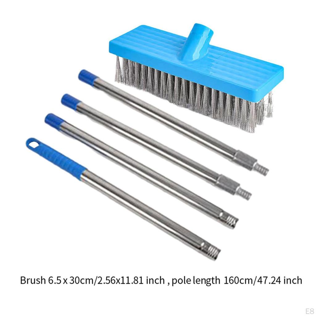 Metal Wire Brush with Extended Handle for Cleaning Decks And Patios