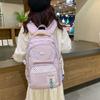 New Large Capacity Schoolbag Korean Simple High School Student College Backpack for College Students