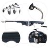 Telescopic Fishing Rod Reel Combo, Portable Casting Lure Tackle, Foldable Ergonomic Grip for Travel Fishing