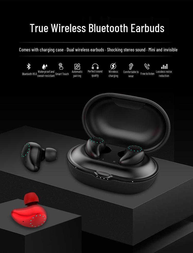 Умные беспроводные TWS 5.2 Bluetooth-наушники C8 - Водонепроницаемые и защищенные от пота для бега и спорта, Одностороннее/Двустороннее использование