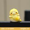 Adorable Cute Mini Yellow Chick Figurines Cartoon Design Small Statue for Home Office Desk Coffee Table Decor