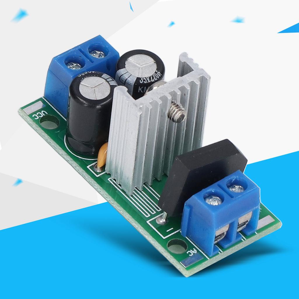 Модуль регулятора постоянного тока переменного тока 3-контактный источник питания выпрямитель фильтр преобразователь 12 В LM7812