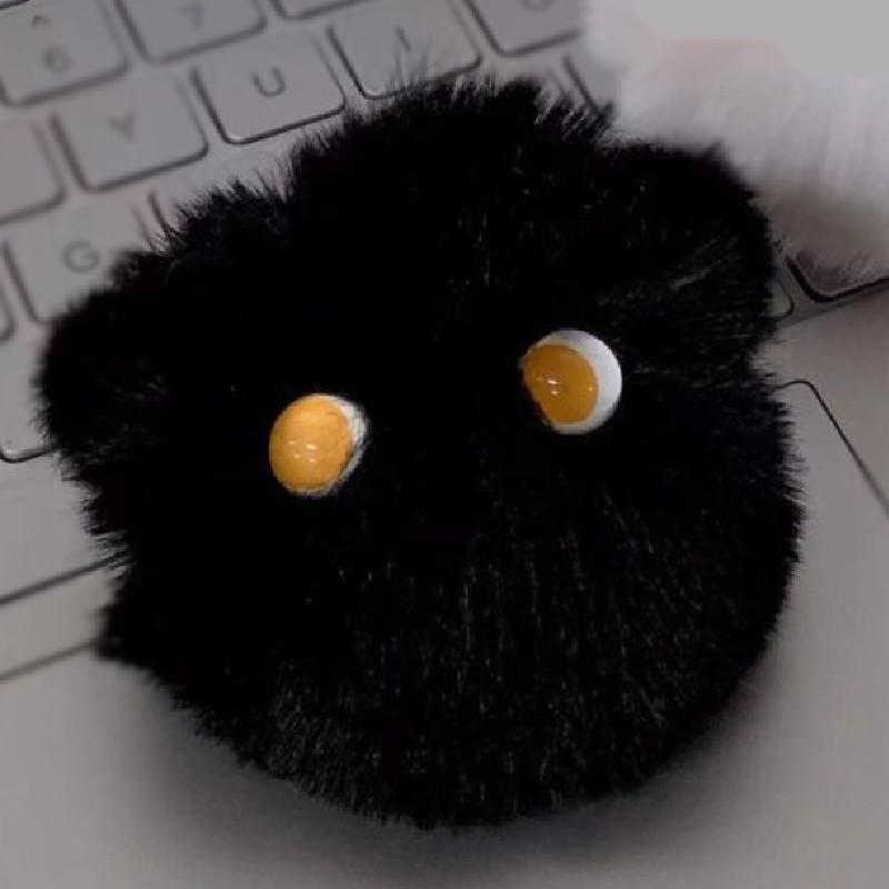 Adorable Cat Plush Ball Pendant With Creative Design For Girls In Soft Fluffy Fabric