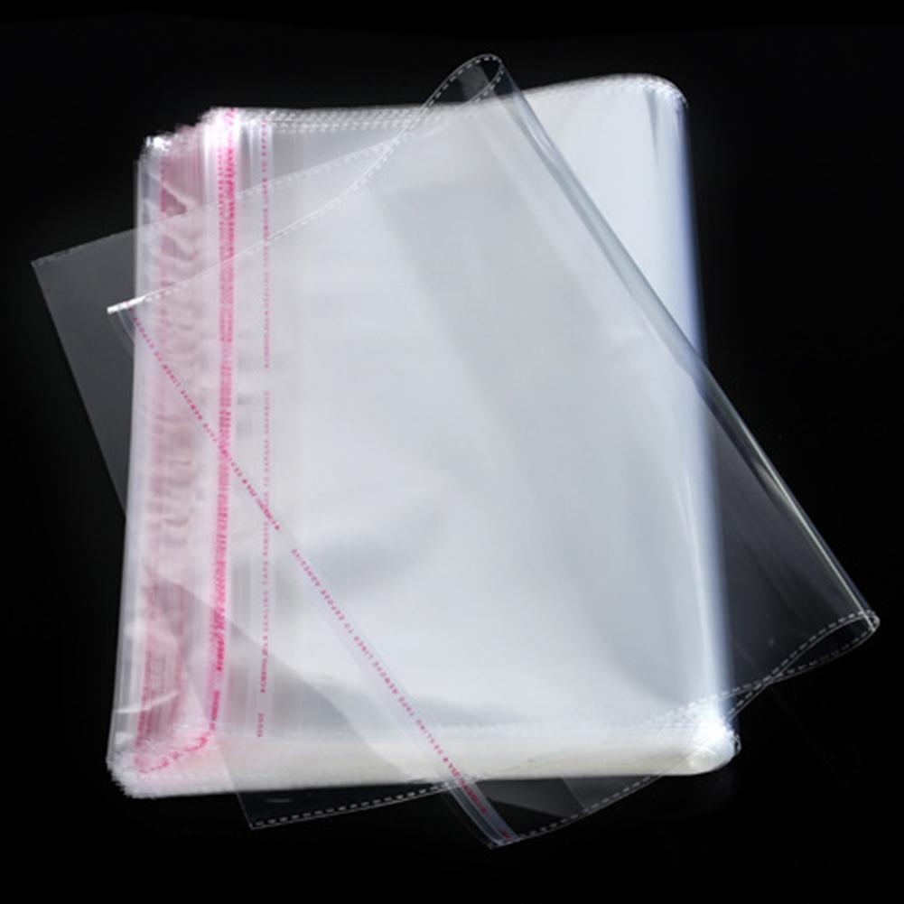 Self-adhesive Bag 100Pcs Transparent Self-Adhesive Sealable Plastic Bags For And Gifts