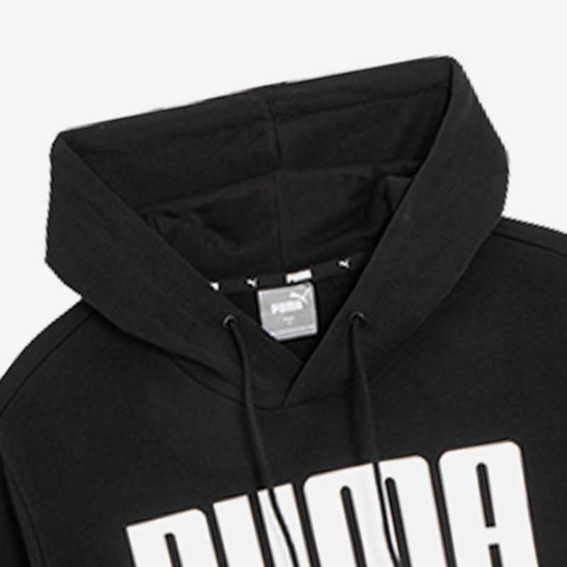 Puma Минималистская повседневная толстовка с капюшоном для мужчин, черная 671261-01