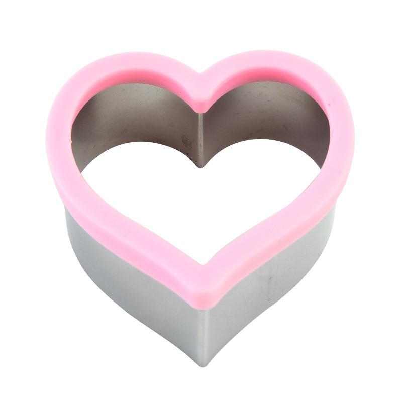 4PCS Sandwich Cutter Set Stainless Steel Non-Slip Dinosaur Bear Heart Star Molds for Bread Cookie Kids Holiday Party Home Baking