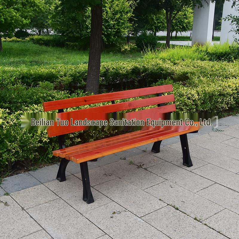 Outdoor Garden Park Bench with Backrest