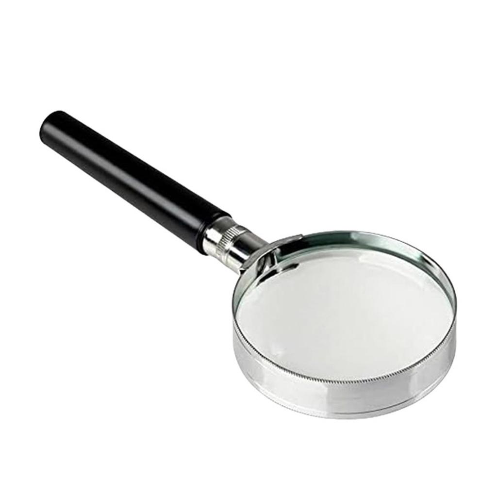 Senior Friendly Handheld Magnifying Glass Antislip Handle 5 Size Lens Option Perfect For Books Stamps Hobbies