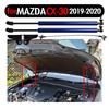 for Mazda CX-30 CX30 - Front Hood Bonnet Modify Gas Struts Bars Shock Carbon Fiber Spring Damper Lift Supports Absorber