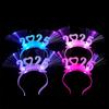 LED Glow Hair Bands Cheer Props Glowing Hair Hoops Colorful Glow Headband  for Children Adults