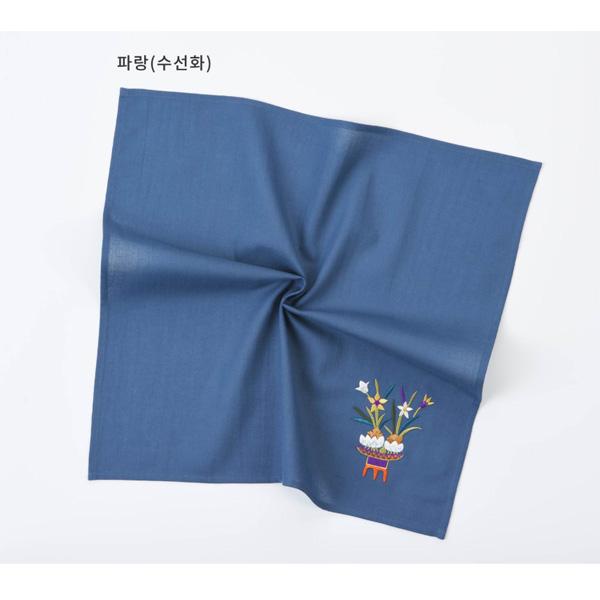 Embroidered “Flower & Auspice” Handkerchief – National Museum of Korea Exclusive