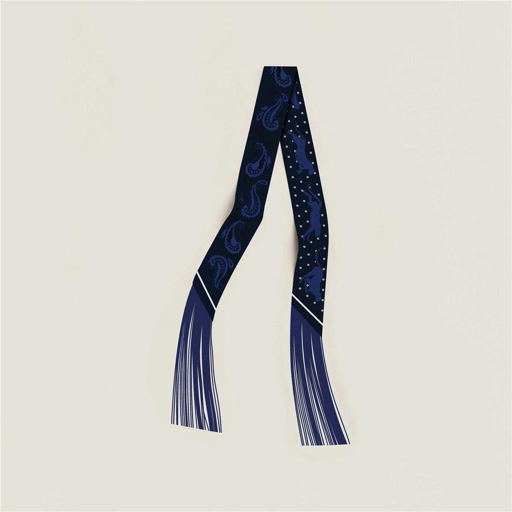 Женский твиловый шелковый галстук-лента в корейском стиле: Универсальный аксессуар-шарф и сумка