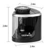 Tenwin 1pc Electric Single Hole Pencil Sharpener, Suitable For 6-8mm Pencils, School/office Quick Sharpener (excluding Battery)