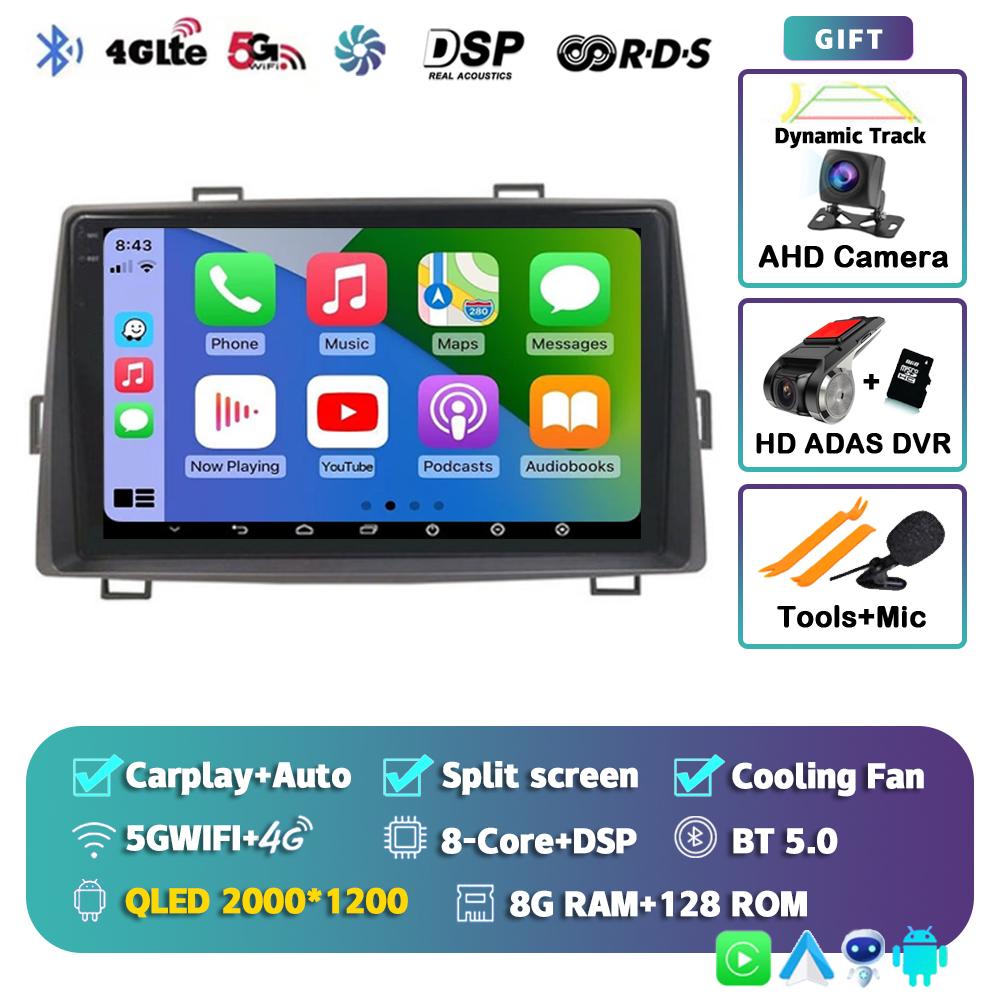 Android 14 Автомобильное радио для Toyota Noah Voxy 2007 2010 2011 2012 2013 Автомобильное радио Navi Мультимедийный плеер Стерео GPS Carplay Нет 2din