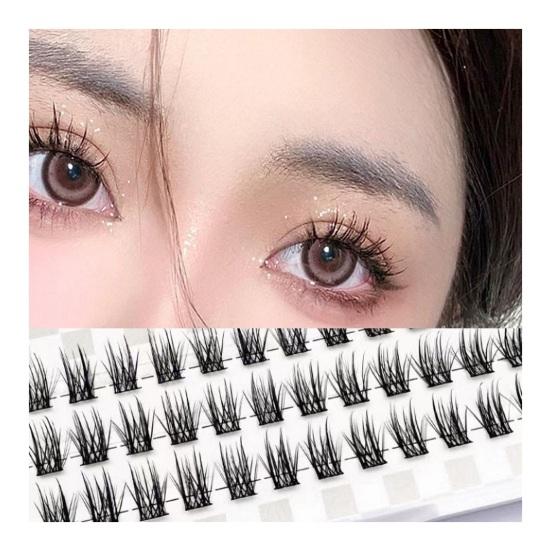 1 набор накладных ресниц, естественный вид, пушистые, многоразовые, женские, индивидуальные, накладные ресницы, инструменты для макияжа на сцене и вечеринке