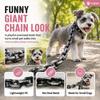 Lightweight Fake Chain Leash Funny Photo Prop Leash Novelty Dog Leash Prop  Puppy Walking