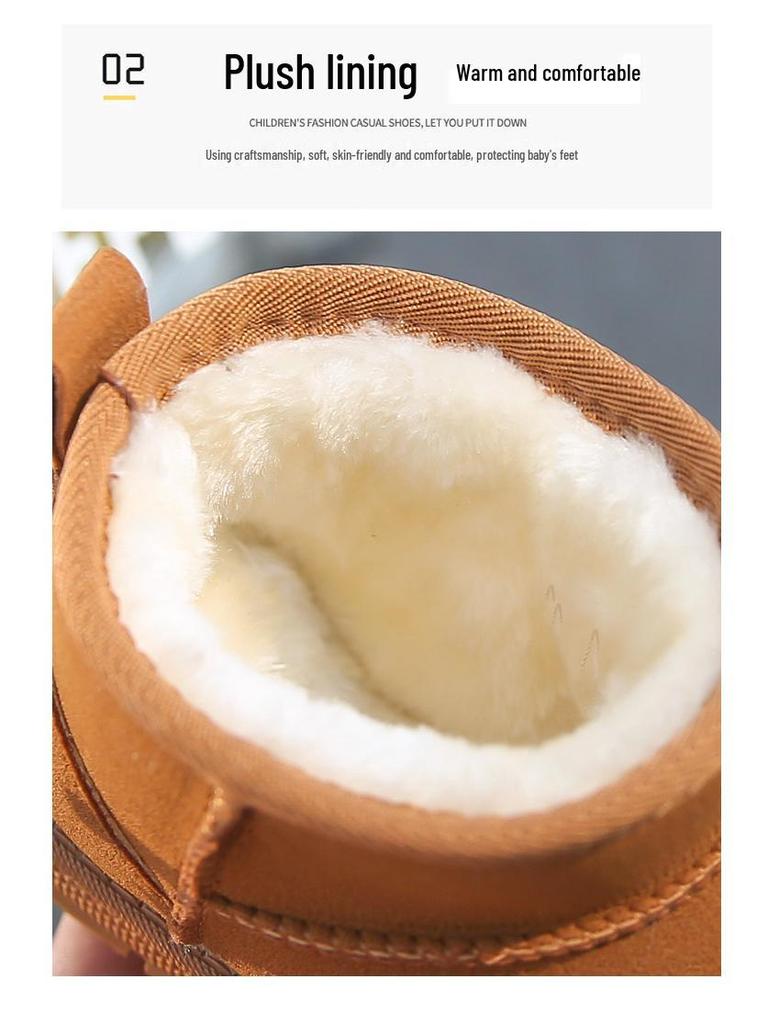 Kids' 2025 Winter Slip-on Snow Boots - Classic Fashion for Boys and Girls