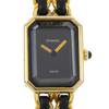 Premiere L Watches H0001 blackDial Plated Gold/leather Quartz Analog Display Women Used
