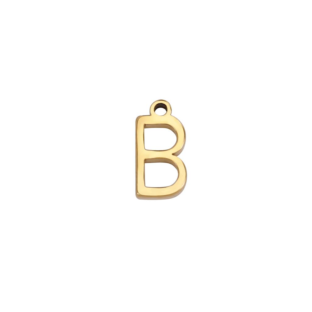 1 шт. Мини-буквы "A-Z" из нержавеющей стали 304, подвески для изготовления ювелирных изделий, инициалы, алфавит, подвеска с заглавной буквой, браслет, ожерелье, DIY