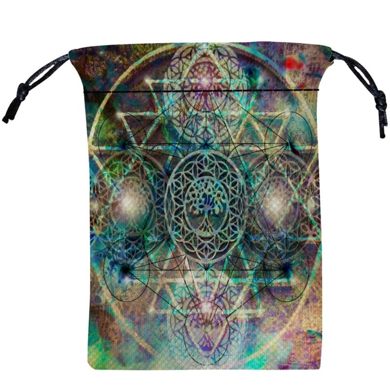 Мини Ювелирные Кости Карта Подарочный Мешочек на Завязках Мешочек для Гаданий Таро