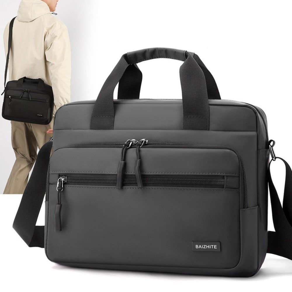 Large-capacity Men Business Briefcases Oxford Cloth Crossbody Sling Bag Simple Laptops Handbag Man