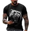 Мужская футболка с 3d принтом тигра, футболки, топы, модная мужская футболка с рисунком животного, уличная одежда большого размера, модная одежда с круглым вырезом