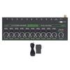 10-канальный микшер с RGB-подсветкой, малошумящий, стерео/моно переключение, линейный микшер, 1/4 TRS/TS для сцены, записи