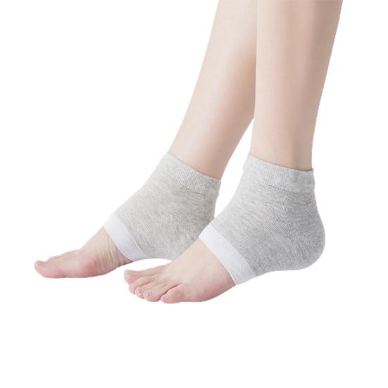 1Pair Practical Long Lifespan Mini Foot Protector Socks Heel Gel Spa Anti Dry Cracked Tools for Daily Wear