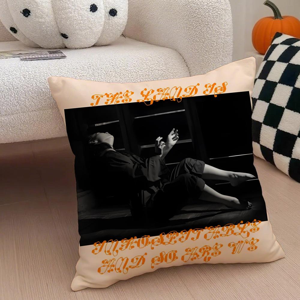 Singer MMitski Cushion Cover Throw Pillow Cover Hidden Button Durable Polyester Chair Cushion