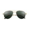 Cartier Anti-Wind Thin Leg Pilot Style Sunglasses Unisex sunglasses Gold ESW00573